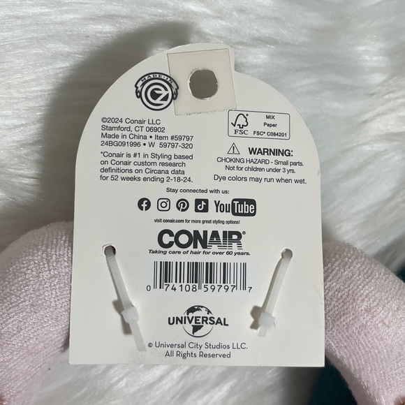 NWT Wicked Scunci Pink and Green Headband Set - Picture 4 of 4